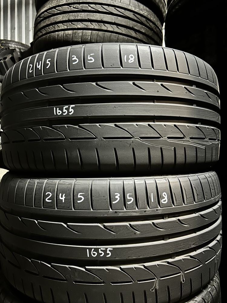 245/35/18 Bridgestone комплект пара шини б/у з Європи резина літо