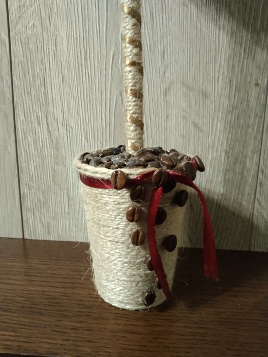 Кофейный кавовий топиарий