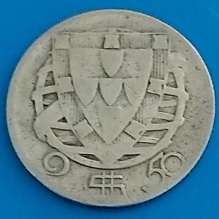 2$50 de 1944 Republica Portuguesa de prata