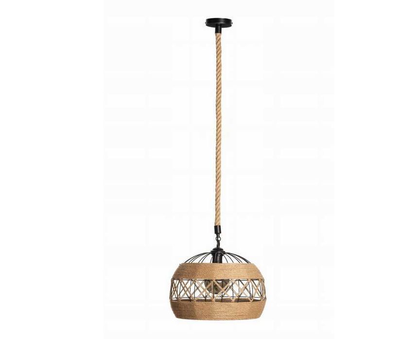 BOHO 30 cm LAMPA WISZĄCA W Oplocie JUTOWYM Do Salonu Baru Nowa