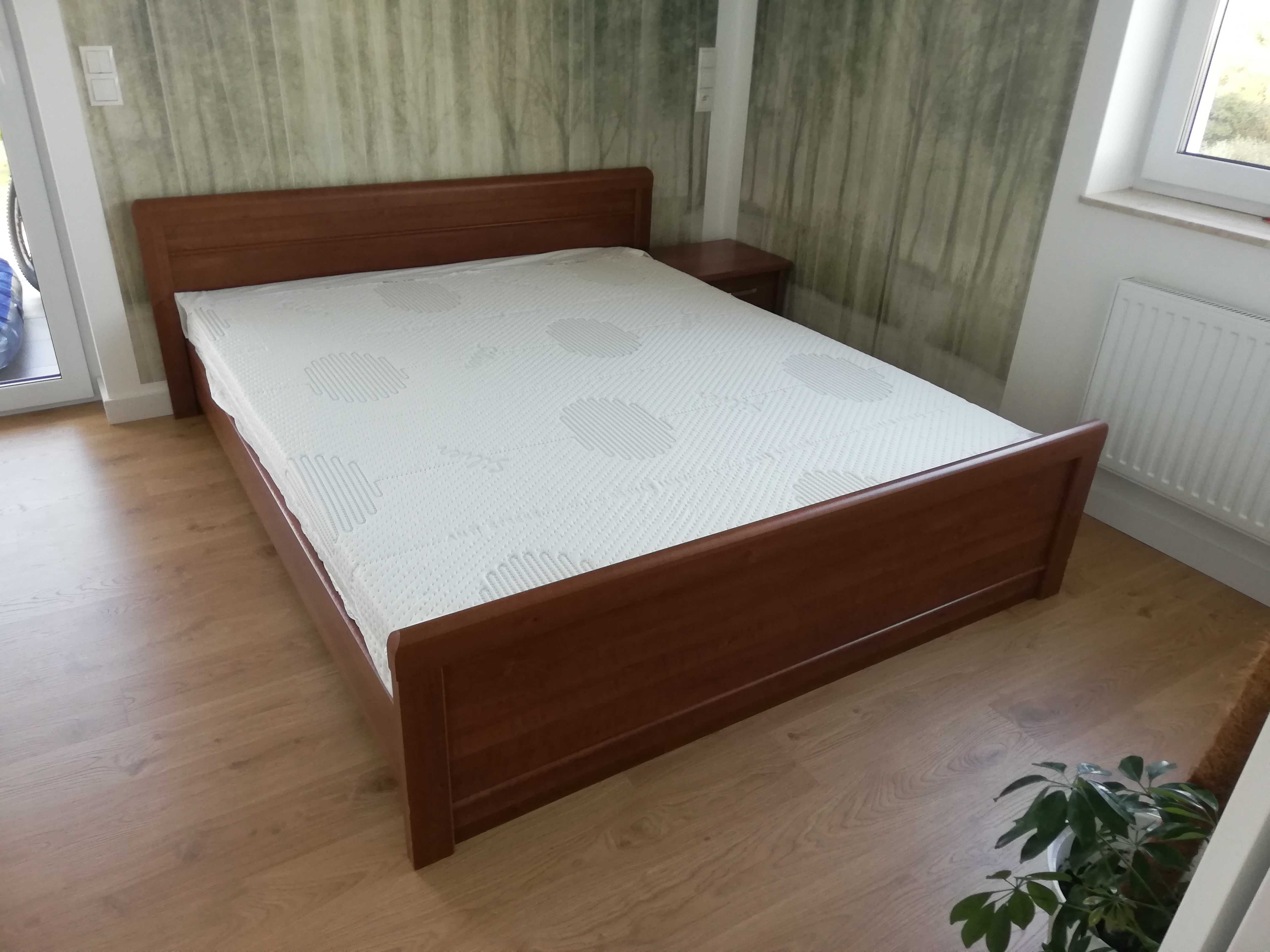 KOMPLET MEBLI DO SYPIALNI: łóżko 160x200, komoda i 2 szafki nocne