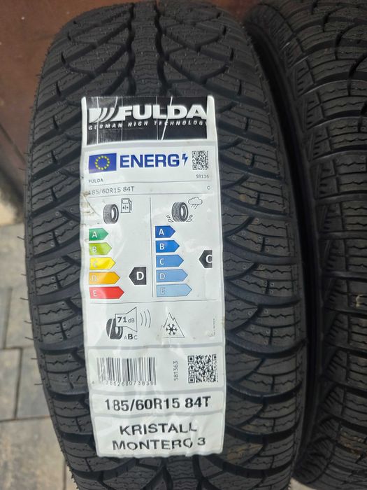 Nowe Opony Zimowe Fulda Montero 3 * NOWE! Cena za Komplet 185/60/15