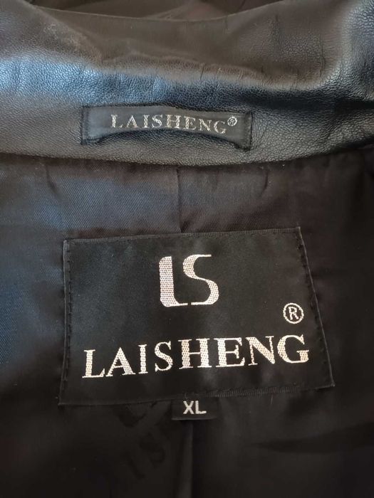 Пиджак черный  натуральная кожа женский размер 46-48