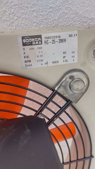 Ventilador extrator 2200 m3h Ar fumos tintas de estufas de pintura