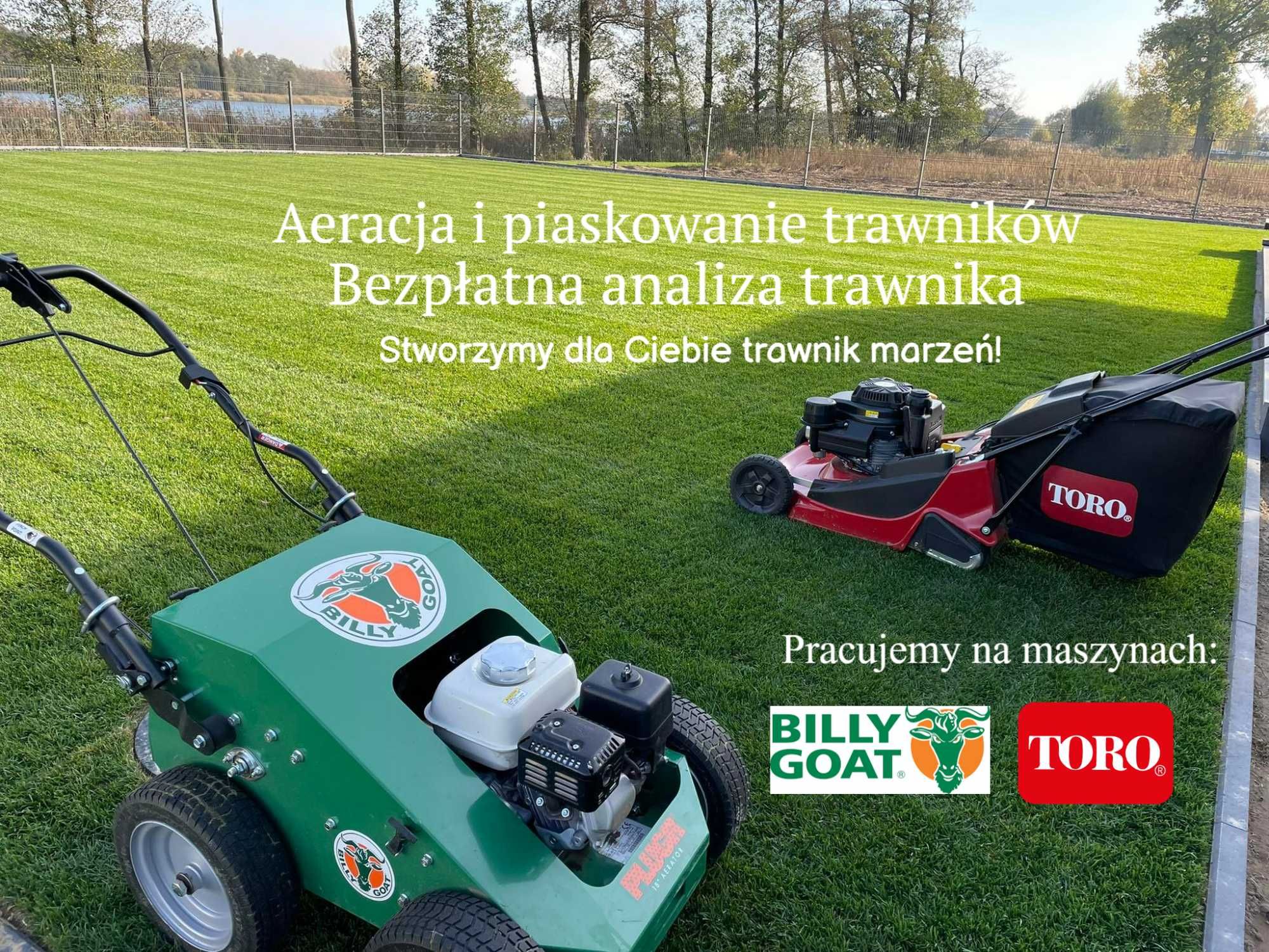 Wynajem aerator rurkowy usługi, trawnik, regeneracja