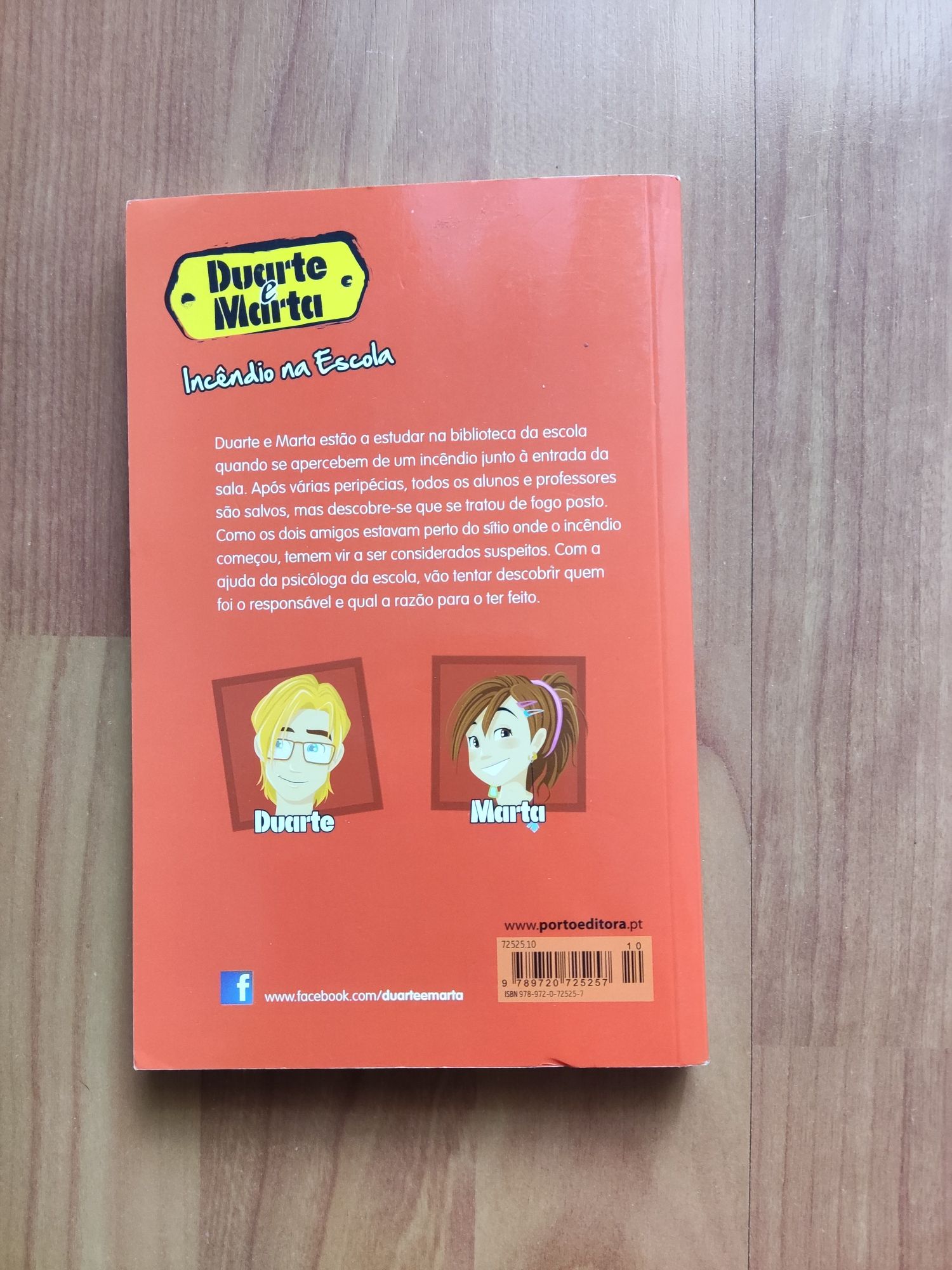 Livro Duarte e Marta- Incêndio na Escola