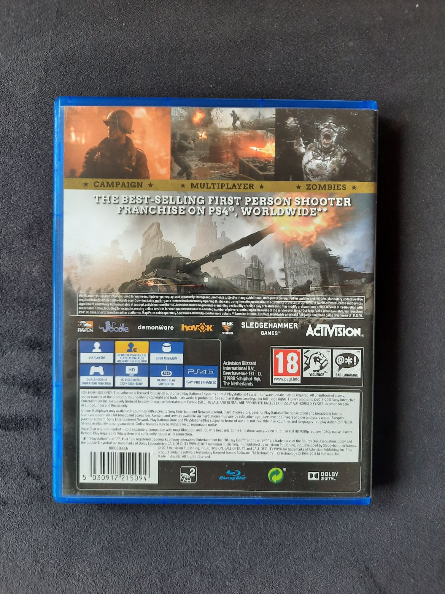 Call Of Duty WW2 Ps4