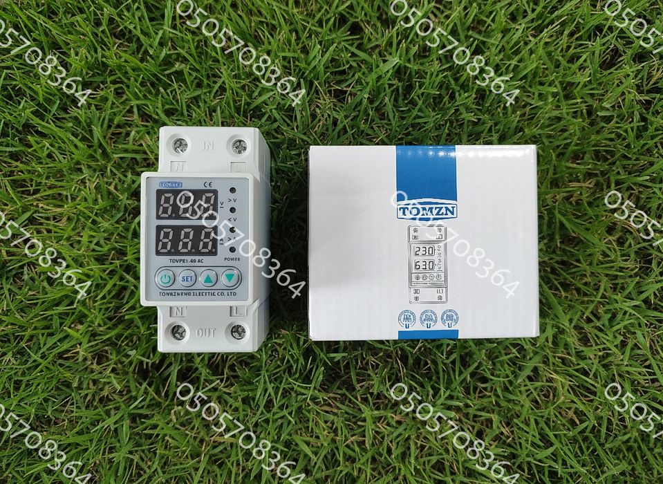 Реле захисту напруги TOMZ 63A,Реле защиты напряжения 63 Ампера,Томз