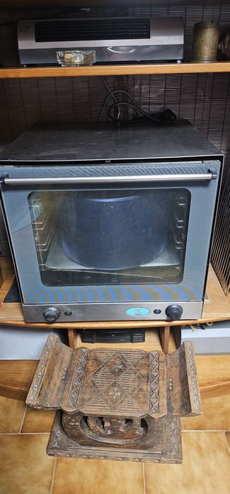 Forno industrial a funcionar