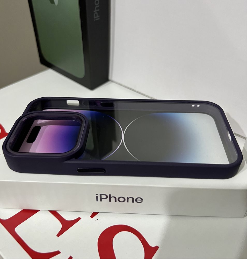 Чехол Iphone 14 pro deep purple, 14 pro max black, top качество