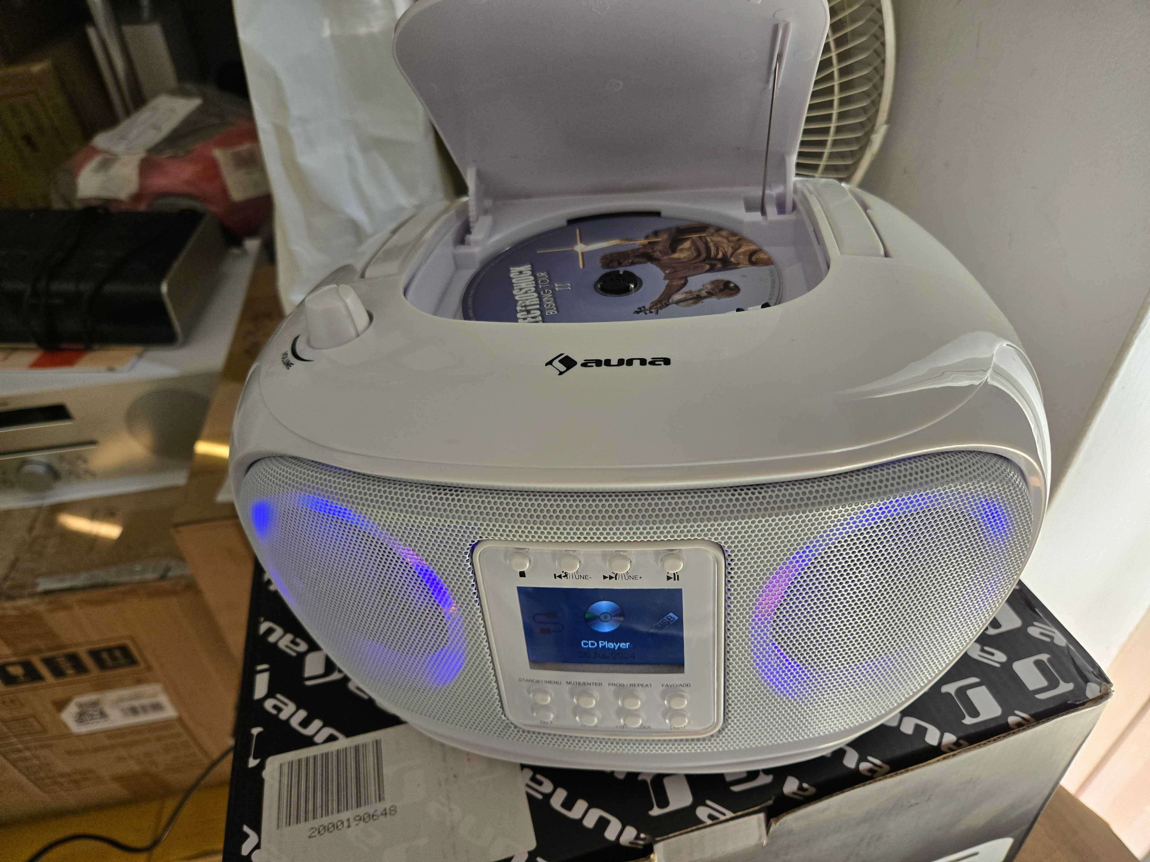 Boombox Radio Internetowe Cd Smart Wifi Bluetooth Efekty Led