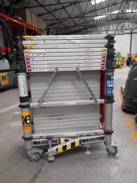 kompaktowe rusztowanie z podestem teleskopowe – 4,00 m