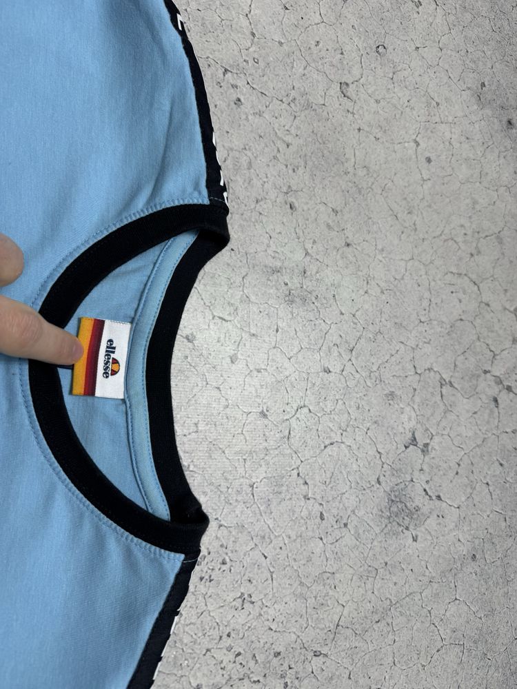 Мужская Футболка Ellesse С Лампасами Оригинал Идеал Кэжуал M Размер
