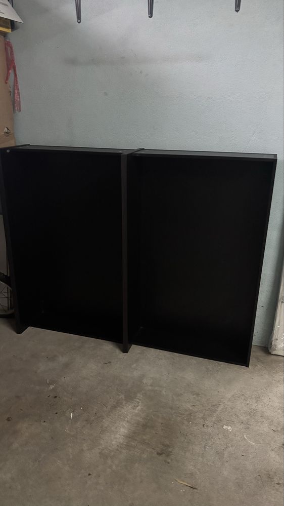 MALM - (4un) Caixa arrumação p/estr cama, pret-cast, 200 cm