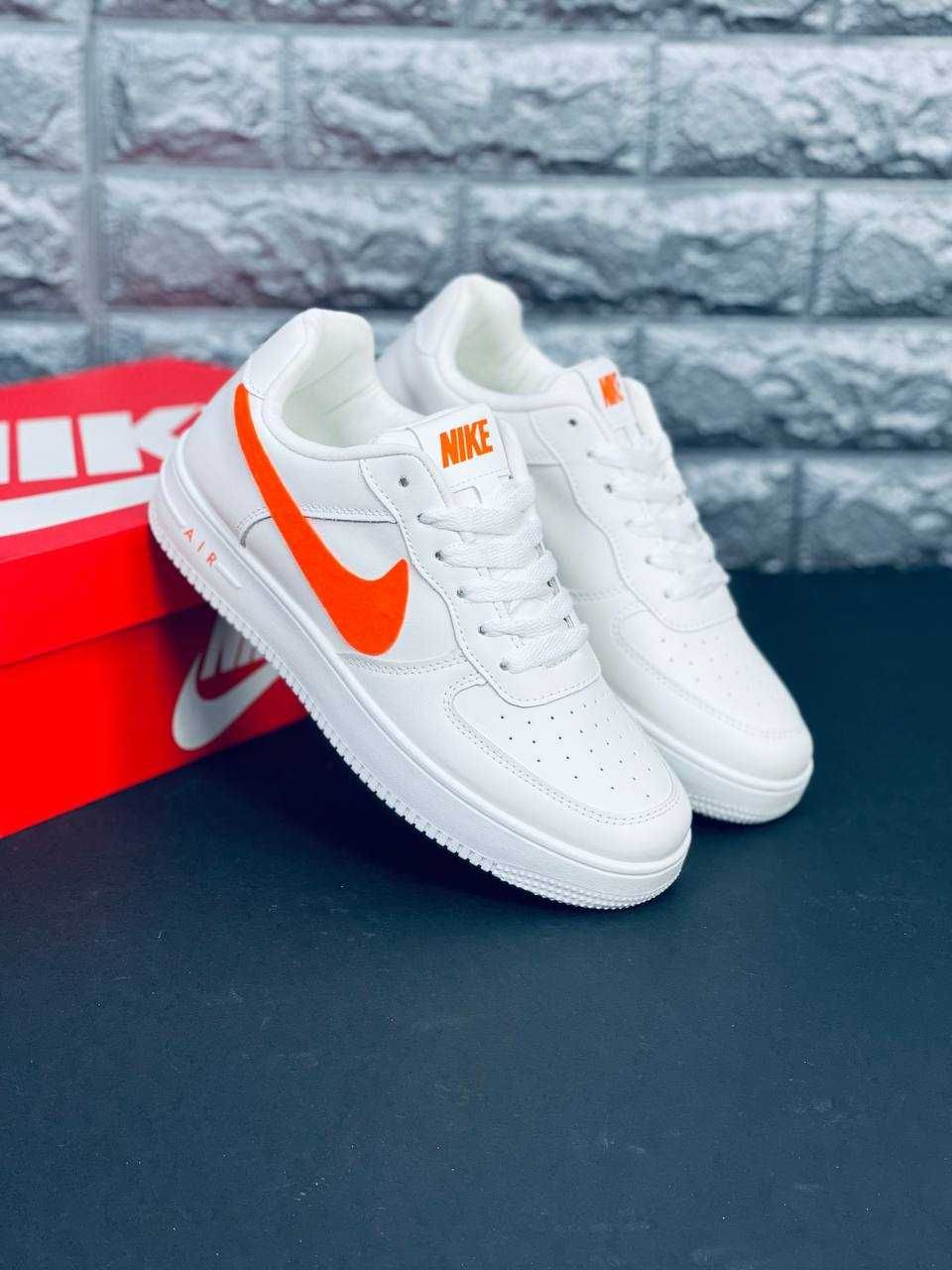 Мужские кроссовки Nike Air Force 1 Натуральная Кожа! Найк Форс 36-45