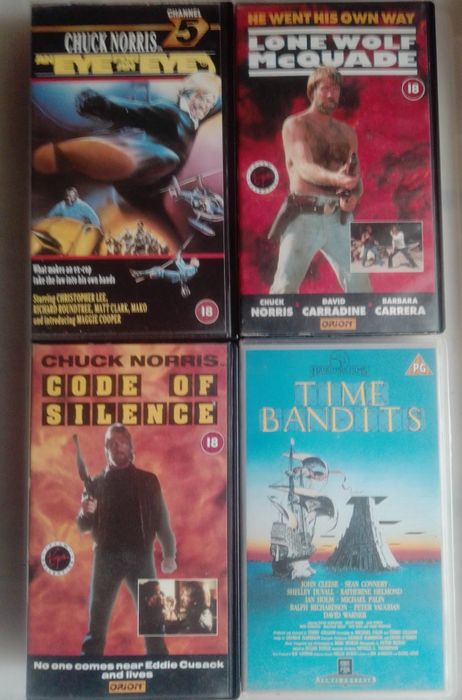 Chuck Norris Cassetes VHS Váriadas Anos 60/70/80