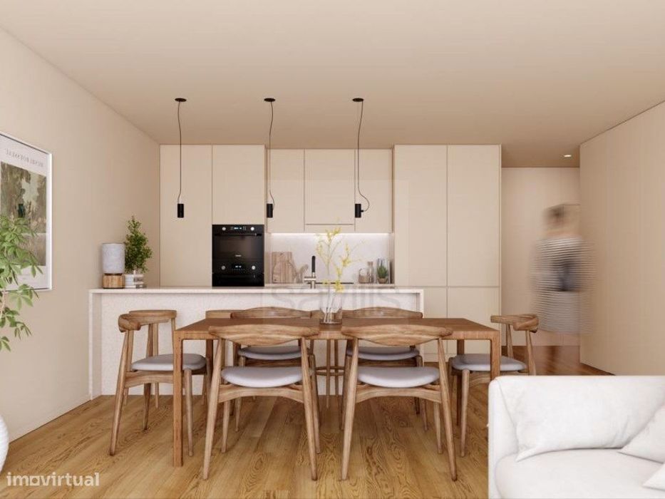 Apartamento T2 em Matosinhos Sul com varanda