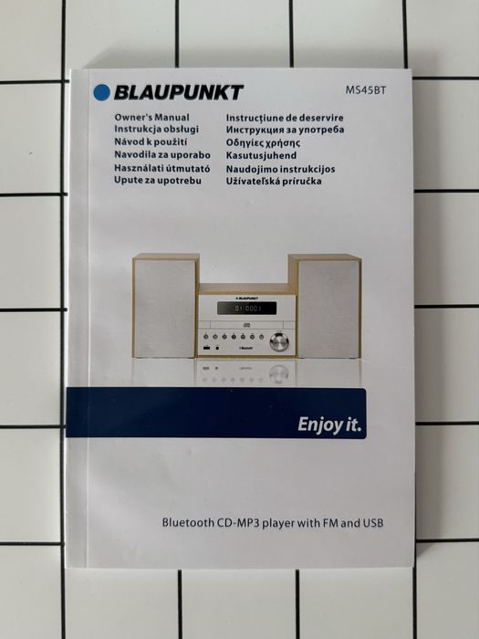 Wieża Blaupunkt MS45BT gwarancja aux bluetooth radio fm głośniki