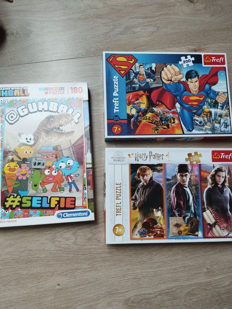 Puzzle Harry Potter, Superman, Gumball
