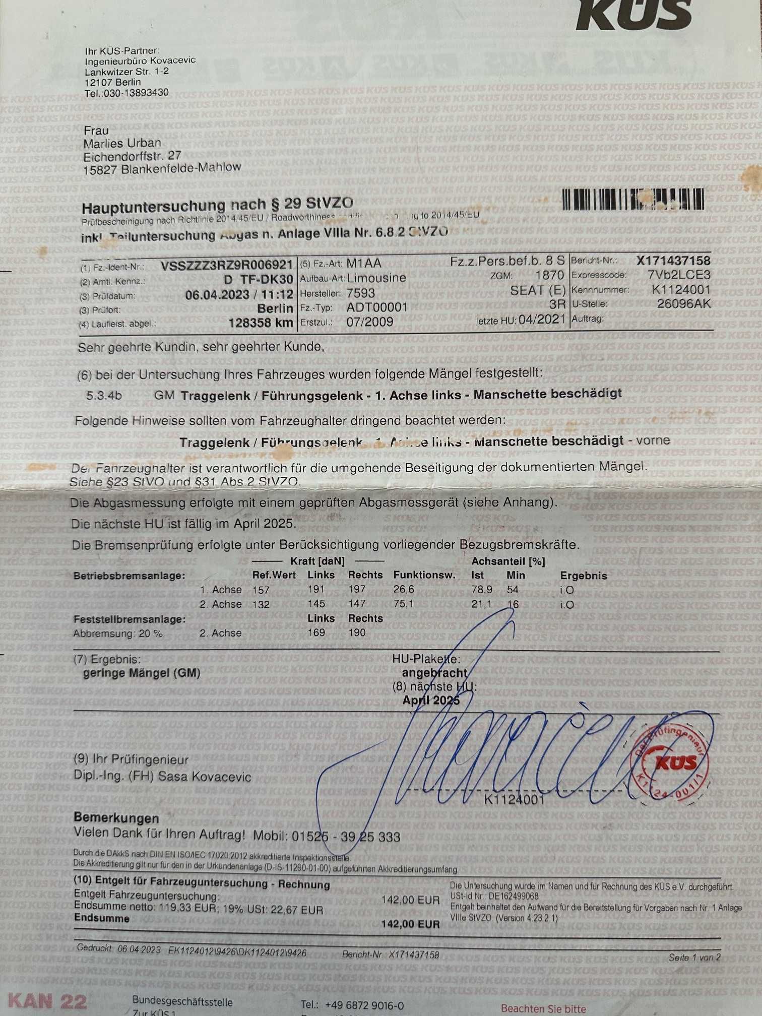 Seat Exeo 1.6 Style faktury debeściak