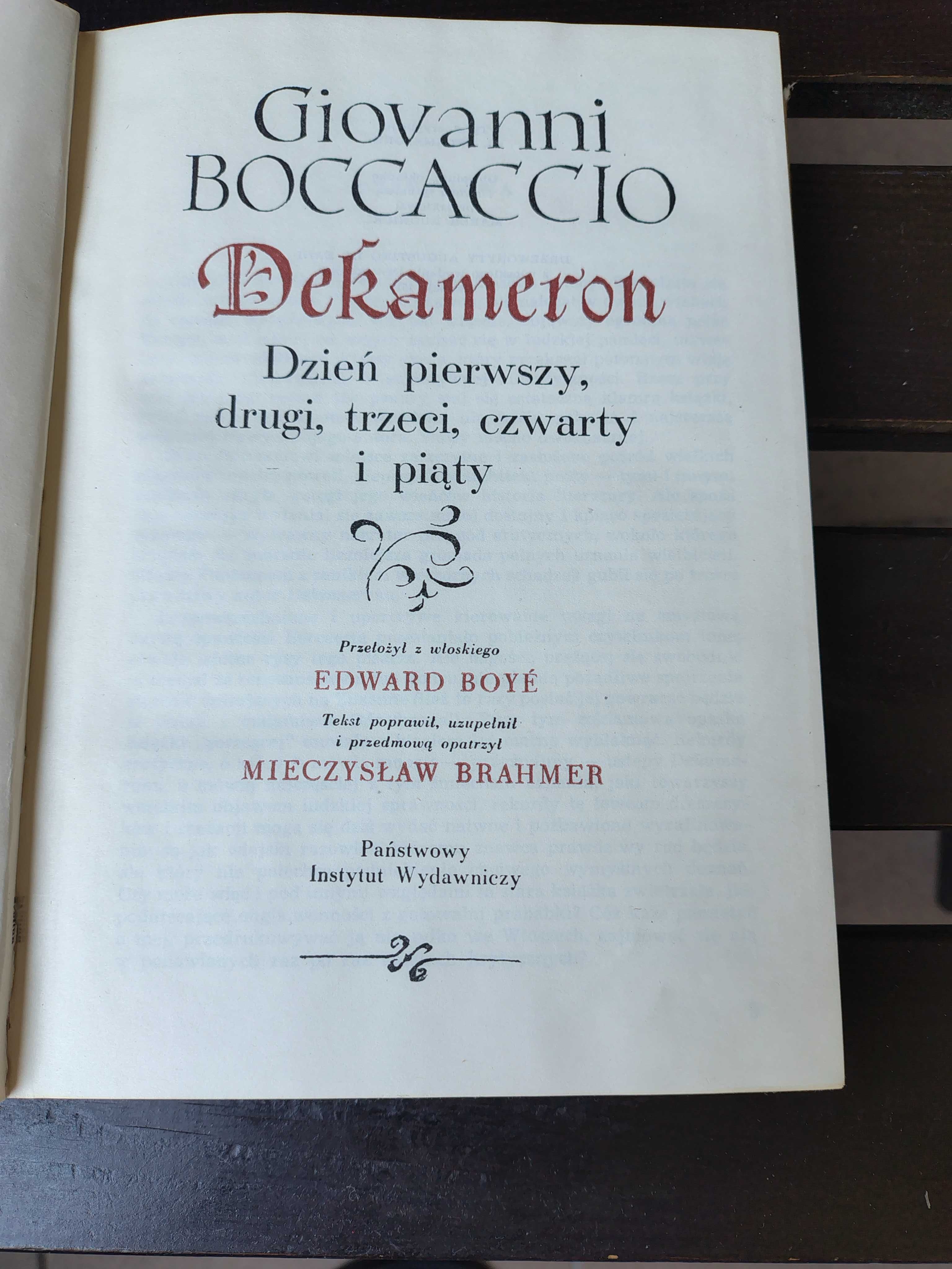 Boccaccio "Dekameron " II PIW