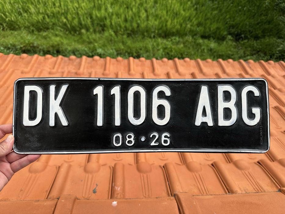 Indonezja Bali oryginalna tablica rejestracyjna kolekcjonerska rarytas