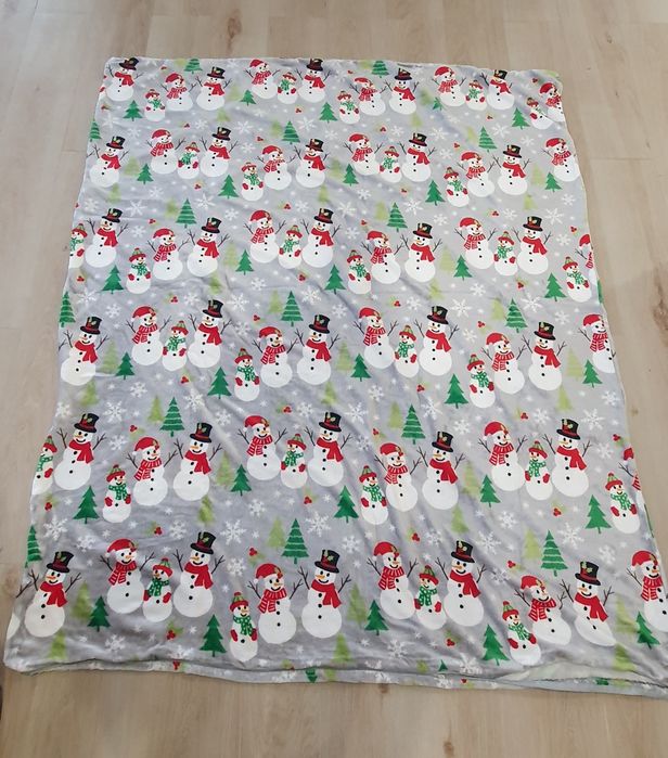 Pościel polarowa w bałwanki 150x190