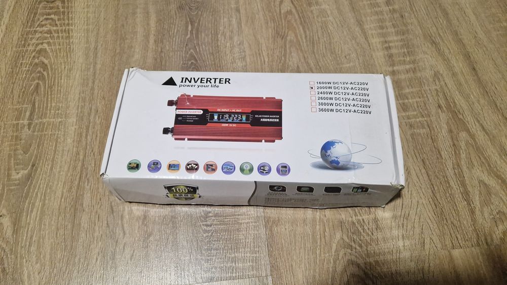 Інвертор автомобільний 12 - 220 на 2000 w