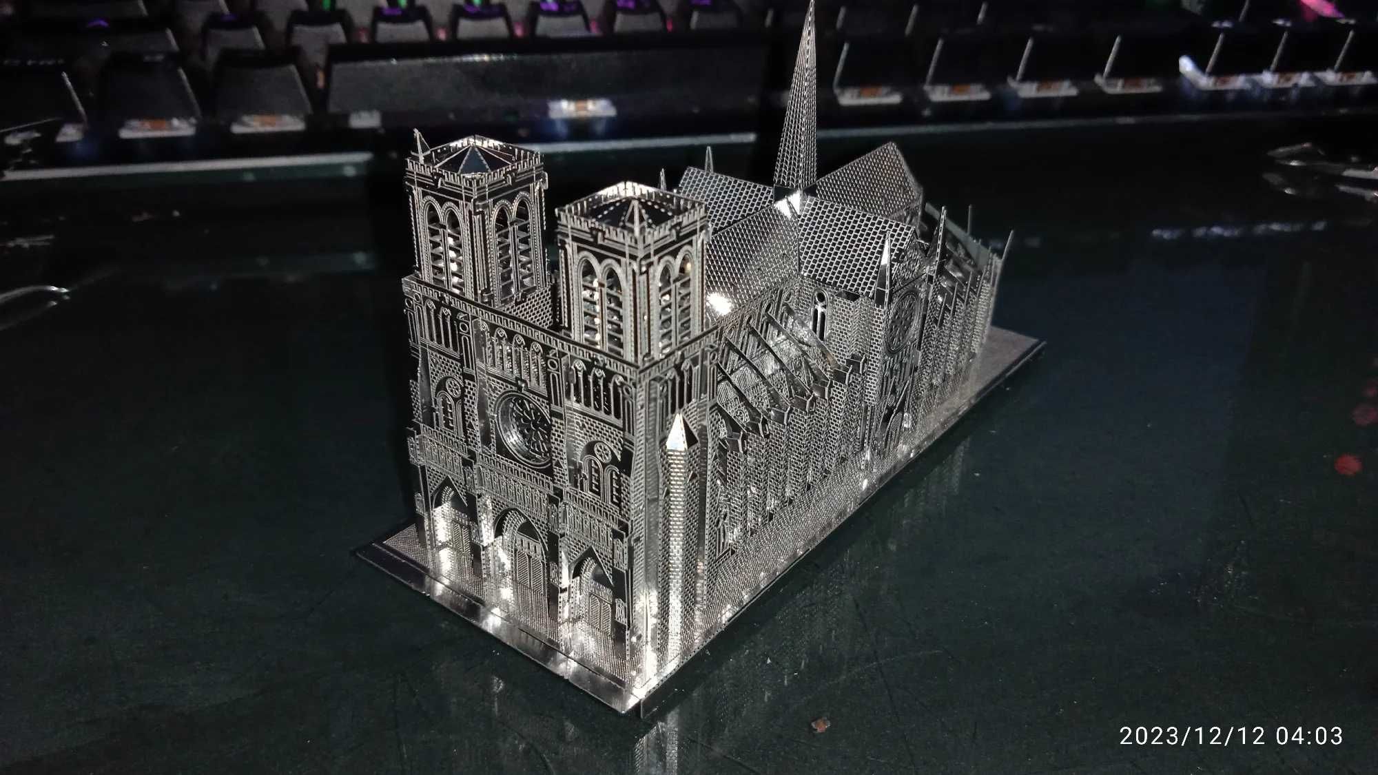 Замок Нотр Дам, Notre-Dame de Paris,  3D металлический конструктор