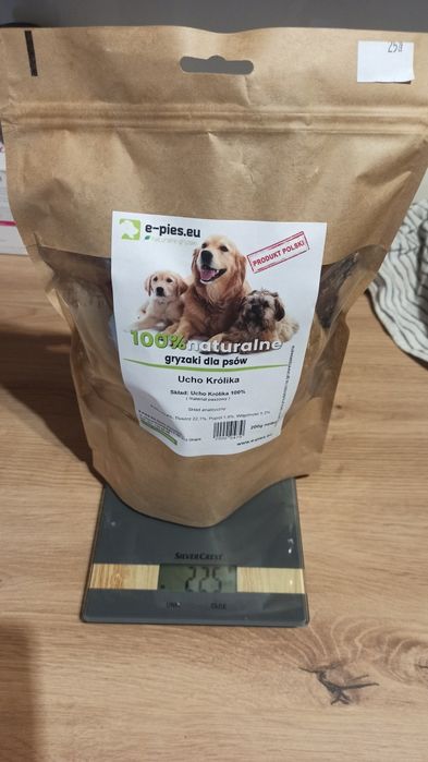 Suszone uszy królicze 220g e-pies.eu