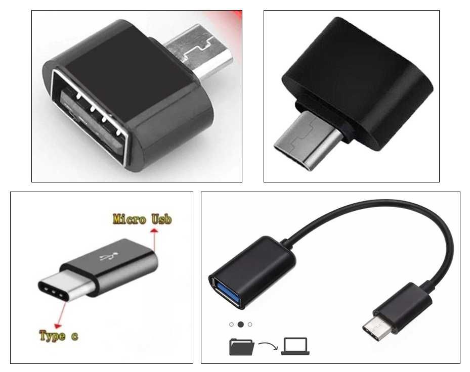 Adaptador Conversor Micro USB e Tipo C (1 Uni)