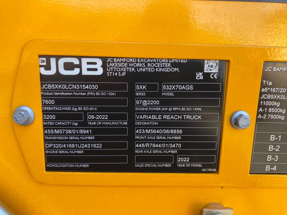 Ładowarka JCB 532-70 AGRI SUPER, 2022 Rok, Super Stan