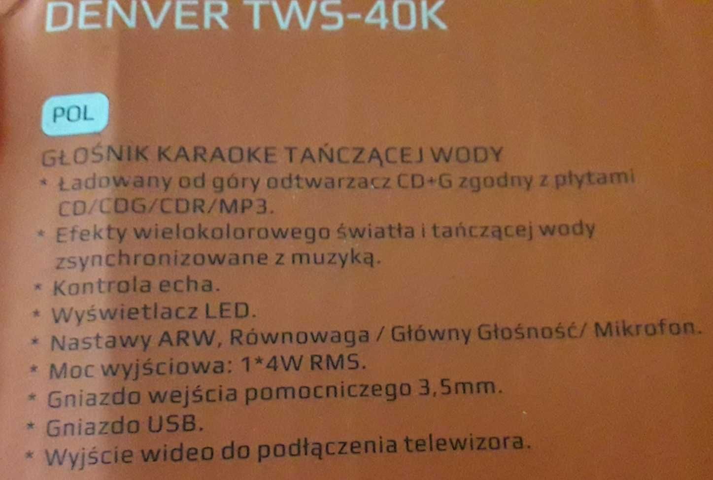 Urządzenie do karaoke z efektem tańczącej wody KN275