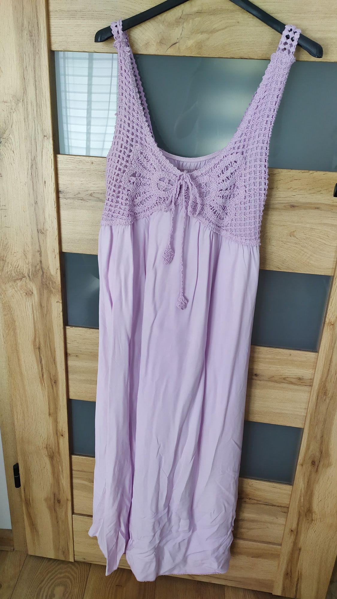 Liliowa maxi ciążowa lub nie