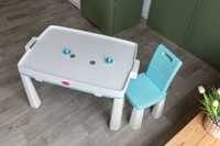 Гра столик стільчик аерохокей накладка дитячий набір комплект ігровий