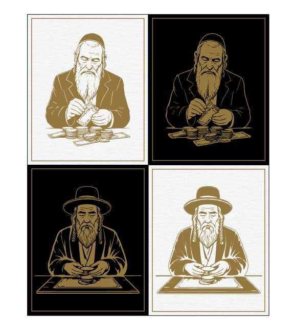 Obrazek na szczęście, powodzenie, bogactwo, pieniądze grawer HDF 12x15