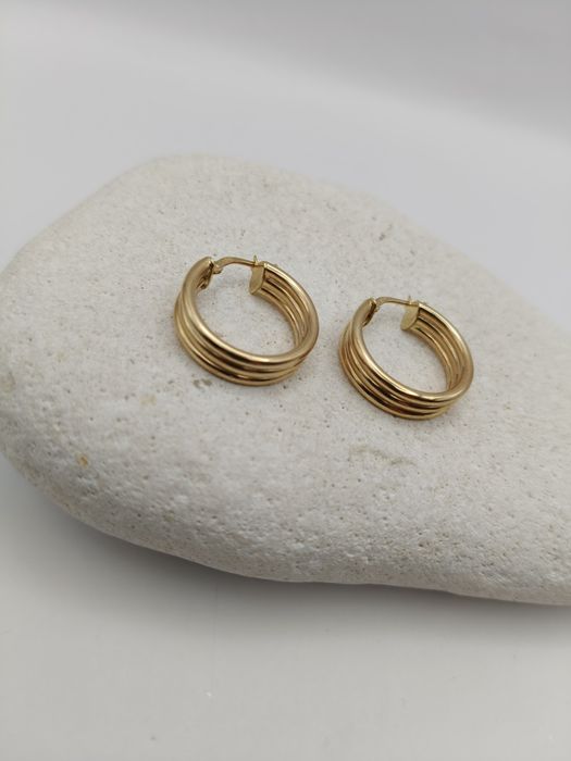 Złote Kolczyki Koła Pr.585 Nowe Zapraszamy