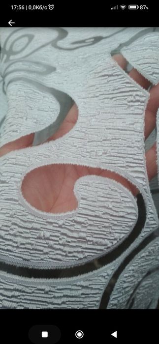 Тюль з візерунком, 5 м, мікрожатка.