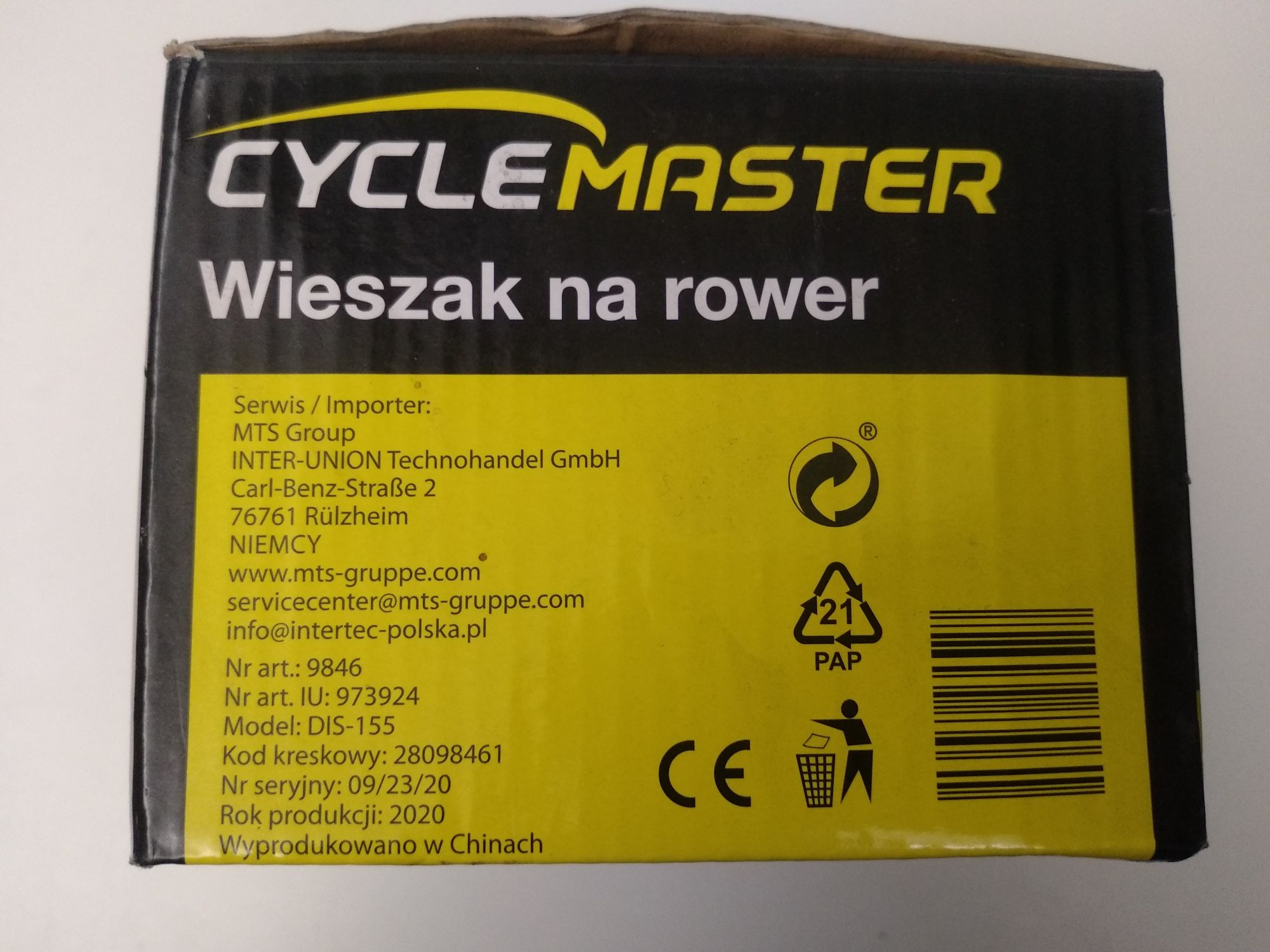 Wieszak sufitowy na rower Cycle Master