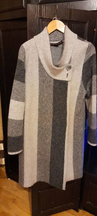 Elegancki kardagan-płaszcz na jesień, wiosnę  roz L