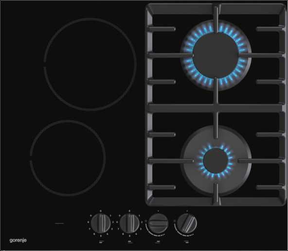 Płyta Gazowo Elektryczna GCE691BSC Gorenje szer. 60cm Ruszta Żeliwne