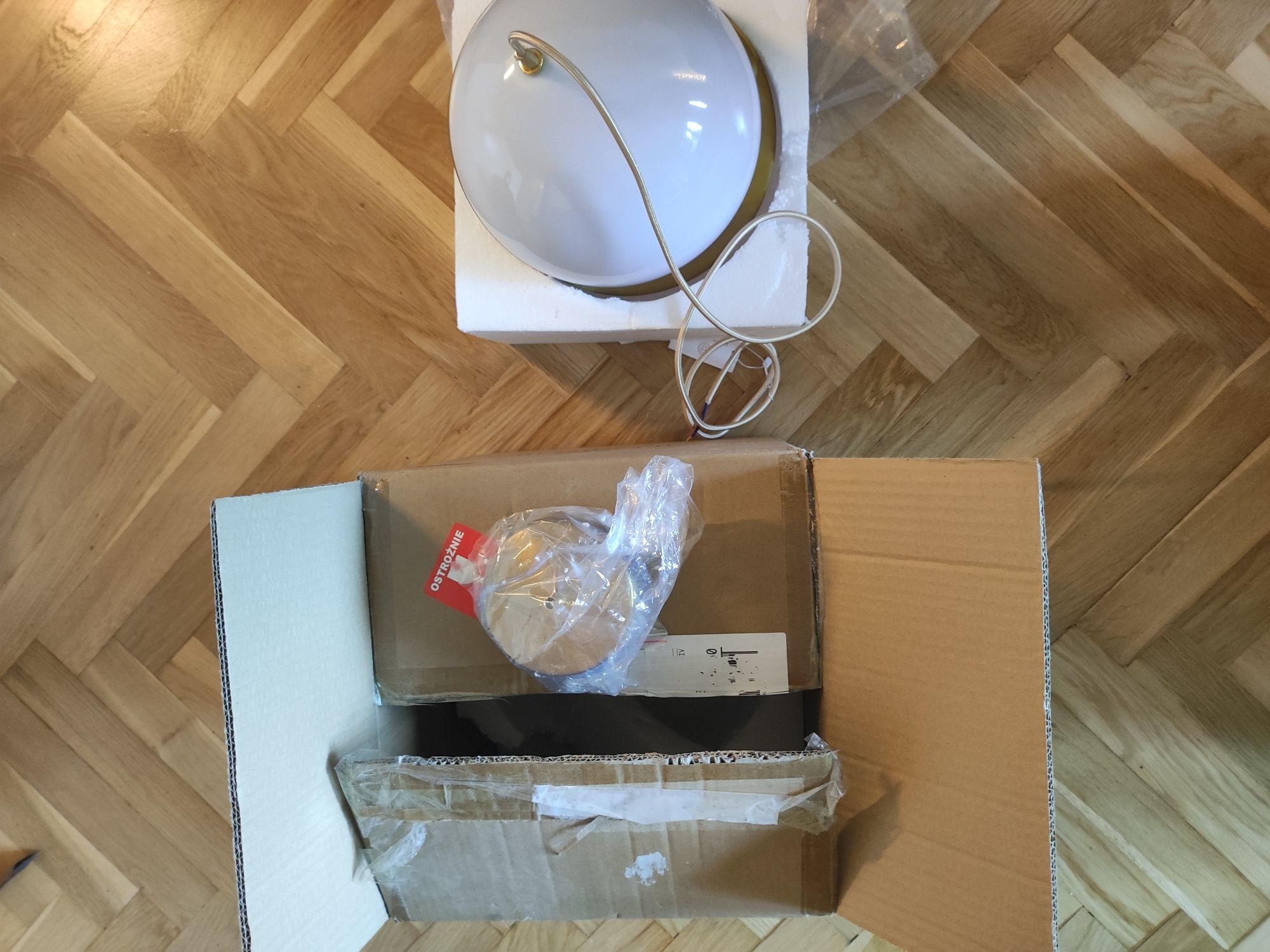 Lampa kula mleczna wisząca