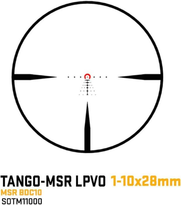 SIG SAUER Tango-MSR LPVO 1-10X28mm 34mm Tube F2/SFP MSR BDC-10 Reticle