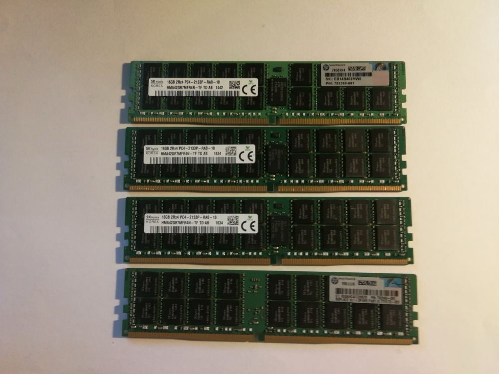 ddr4 16gb серверна оперативна памʼять x99 2133 2400 2666