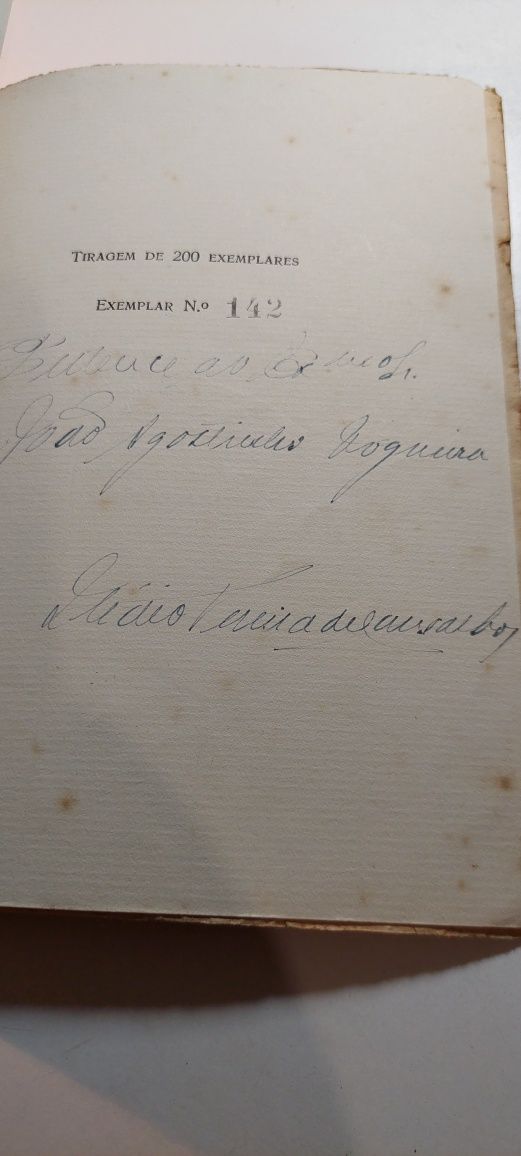 Versos de Ilídio de Carvalho (1938, Numerado) Edição Especial