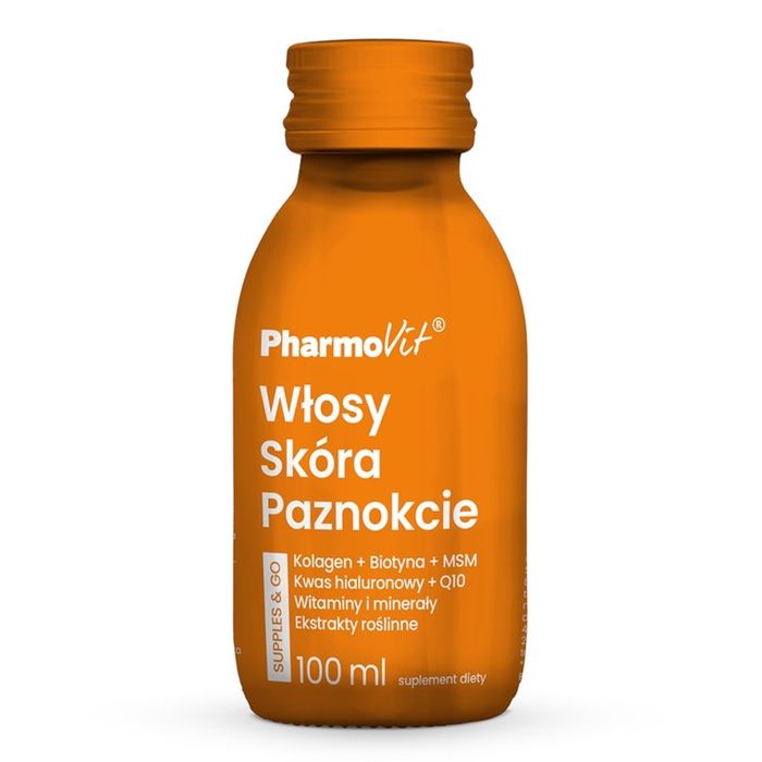 Pharmovit Włosy Skóra Paznokcie Supples & Go suplement diety  100ml