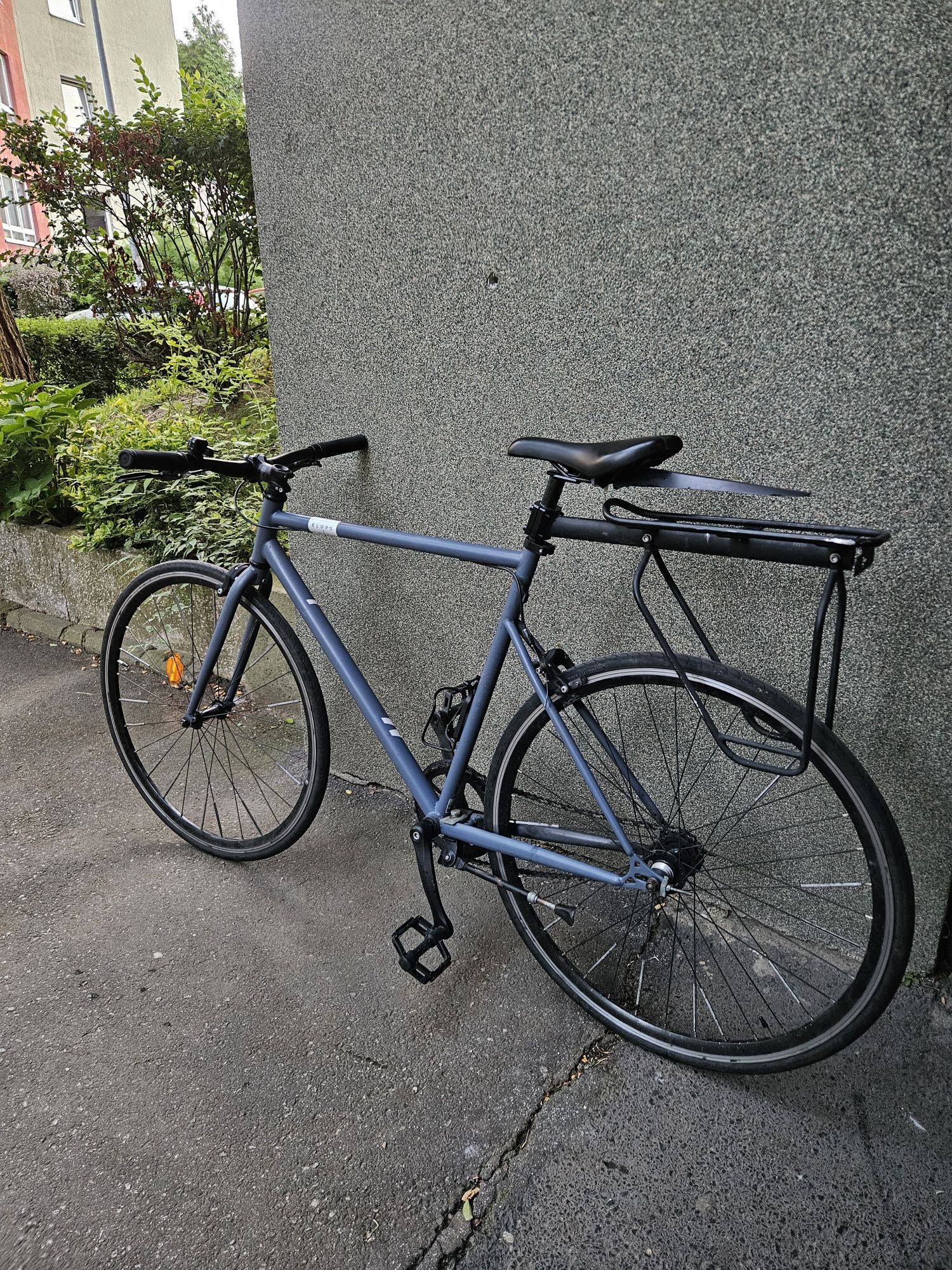 Rower szosowy elops 500 single speed jednobieg wolnobieg bagażnik