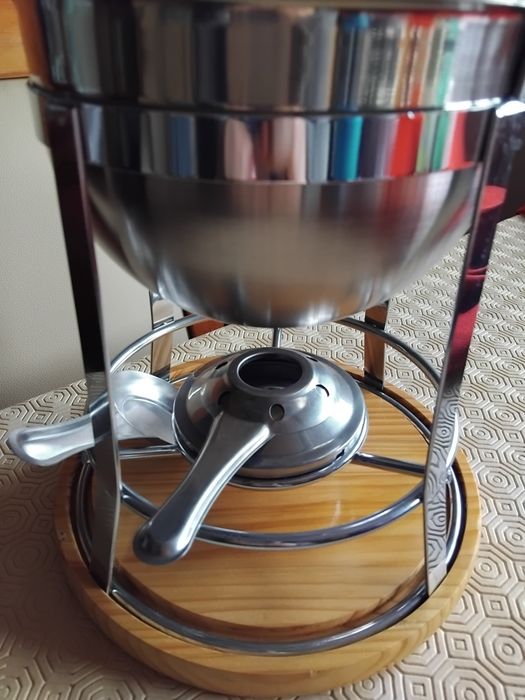 Fondue em inox novo