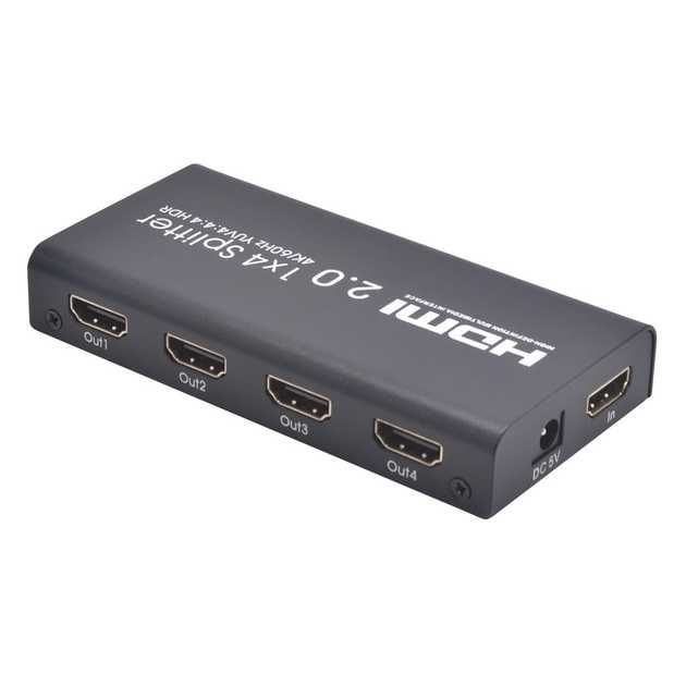 HDMI спліттер 1×4 з підтримкою 4K 60Hz UHD HDCP 2.2 (AYS-14V20)