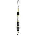 Zawieszka na telefon Hello Kitty Pearls and Beads Kitty Charm - czarna